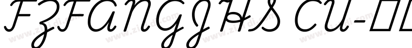 FZFANGJHS CU字体转换